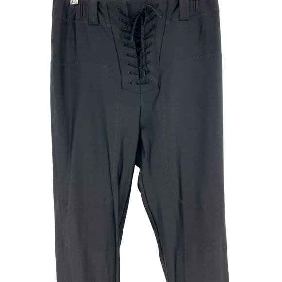 Unravel Project Ben Taverniti Lace Up Leggings Skinny Satin Black Size Small - Picture 6 of 13